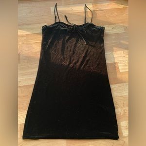 Black velvet urban outfitters dress size medium